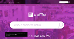 Desktop Screenshot of pamp.si